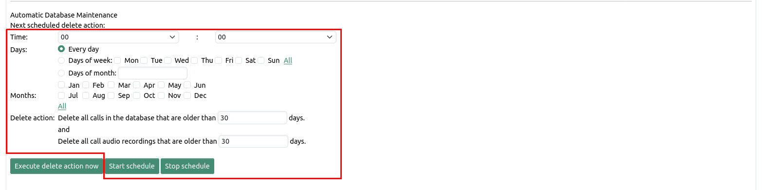 groups delete schedule