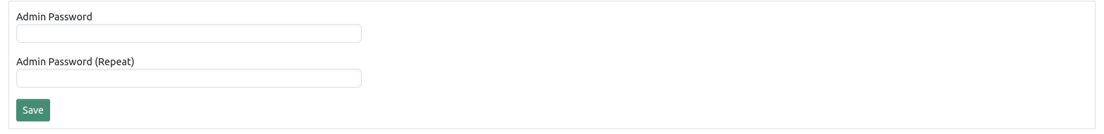configuration password